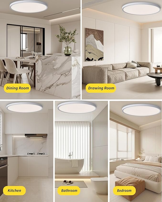 814yFET4udL._AC_SX679_.jpg 1pack 32 Inch Large Flush Mount Ceiling Light, 80w Led Ceiling Light, 3000k/4000k/6000k Selectable 7980lm Ceiling Lights, Super Slim Led Light Fixture for Bedroom Kitchen Living Dining Room Office