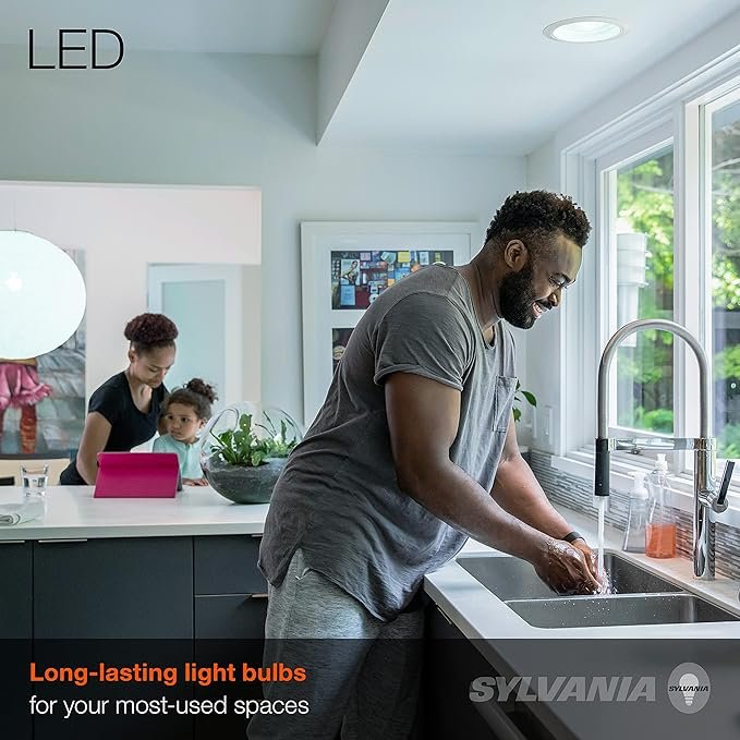 91kVS5UudIL._AC_SX679_.jpg SYLVANIA ECO LED Light Bulb, BR30, 65W=10W, 7 Year, 650 Lumens, Frosted, Dimmable, Daylight – 4 Pack (40871)
