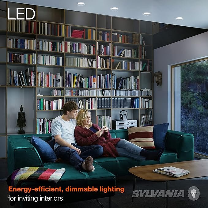 91n0mhZ4tHL._AC_SX679_.jpg SYLVANIA ECO LED Light Bulb, BR30, 65W=10W, 7 Year, 650 Lumens, Frosted, Dimmable, Daylight – 4 Pack (40871)